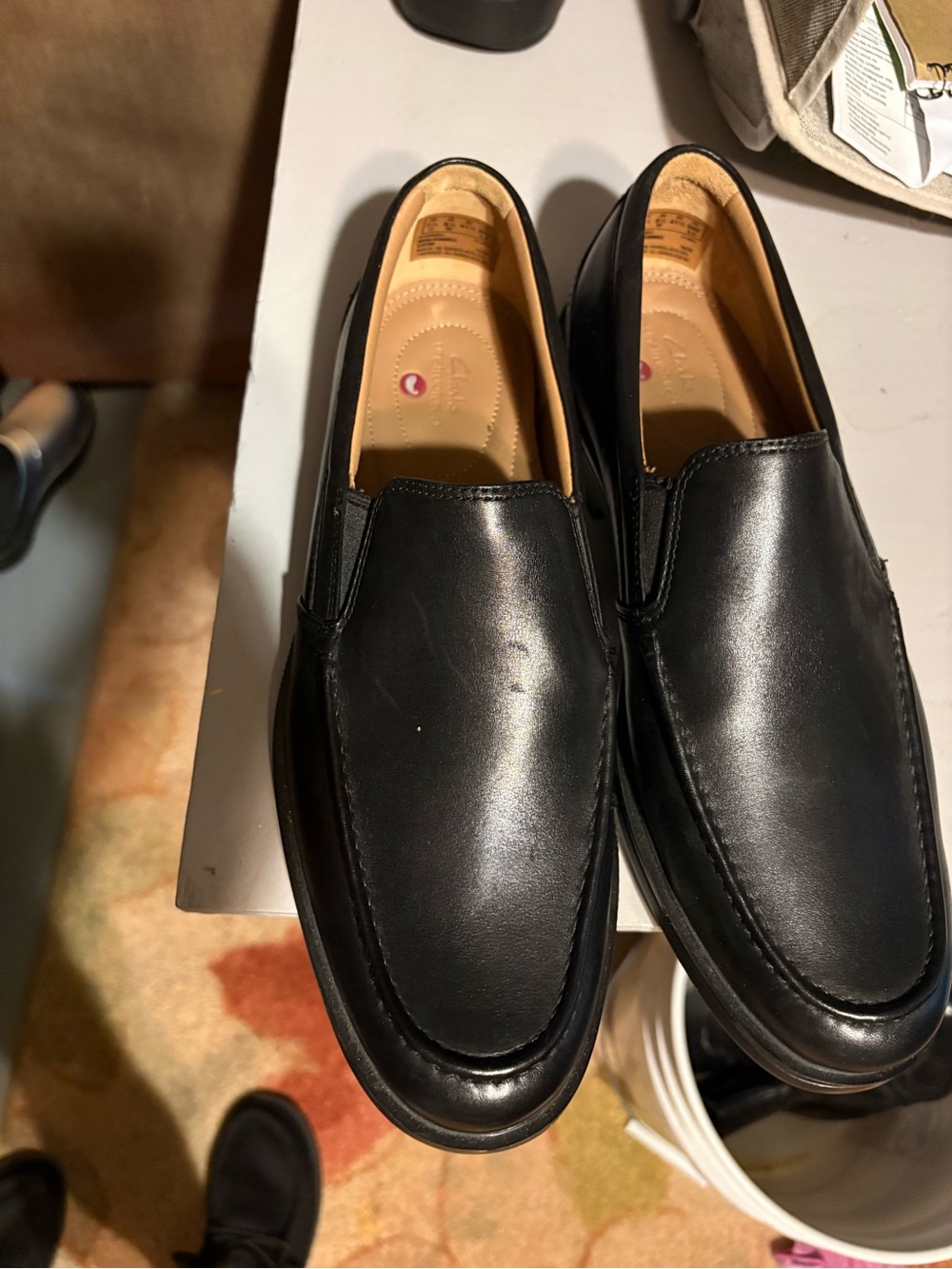 Classic Men’s Black Slip-On Dress Loafers